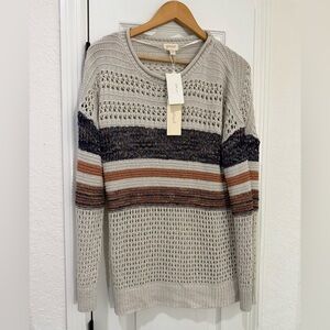 NWT Knit Sweater with Stripes